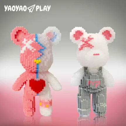 Charming Bear Building Block Pair by YaoYao Play